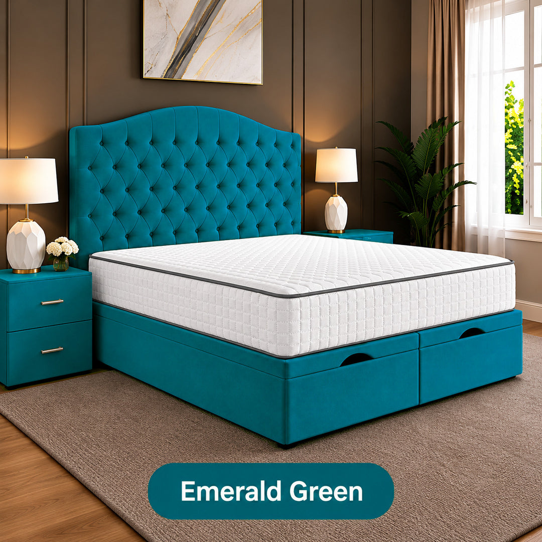 Daisy Chesterfield Tufted Divan Storage Ottoman Bed Frame