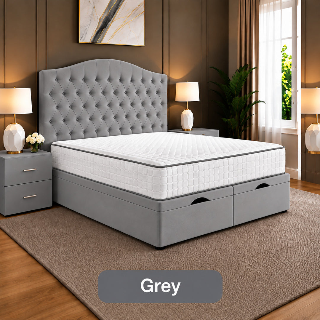 Daisy Chesterfield Tufted Divan Storage Ottoman Bed Frame