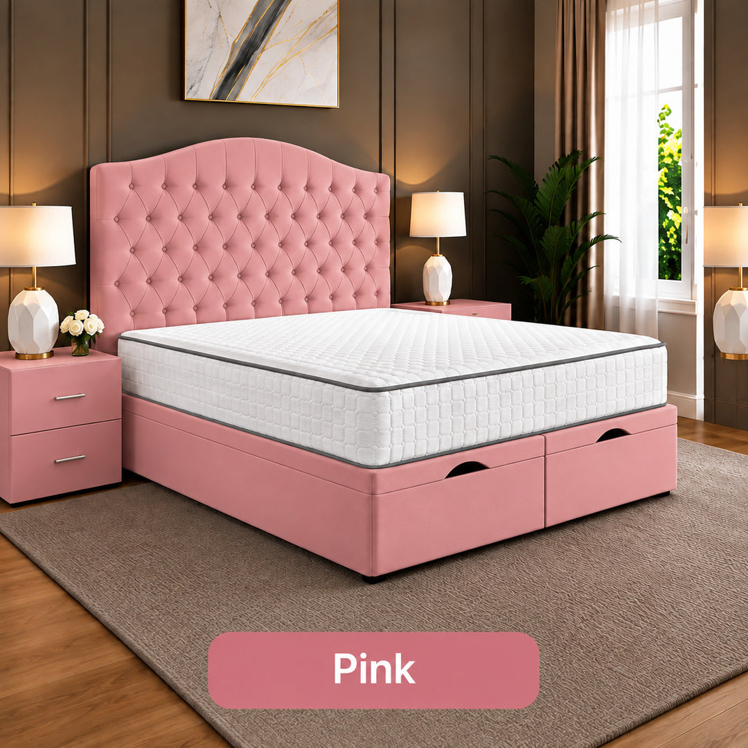 Daisy Chesterfield Tufted Divan Storage Ottoman Bed Frame