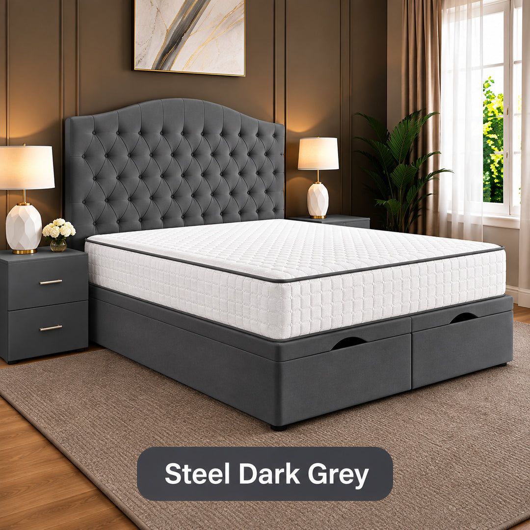 Daisy Chesterfield Tufted Divan Storage Ottoman Bed Frame