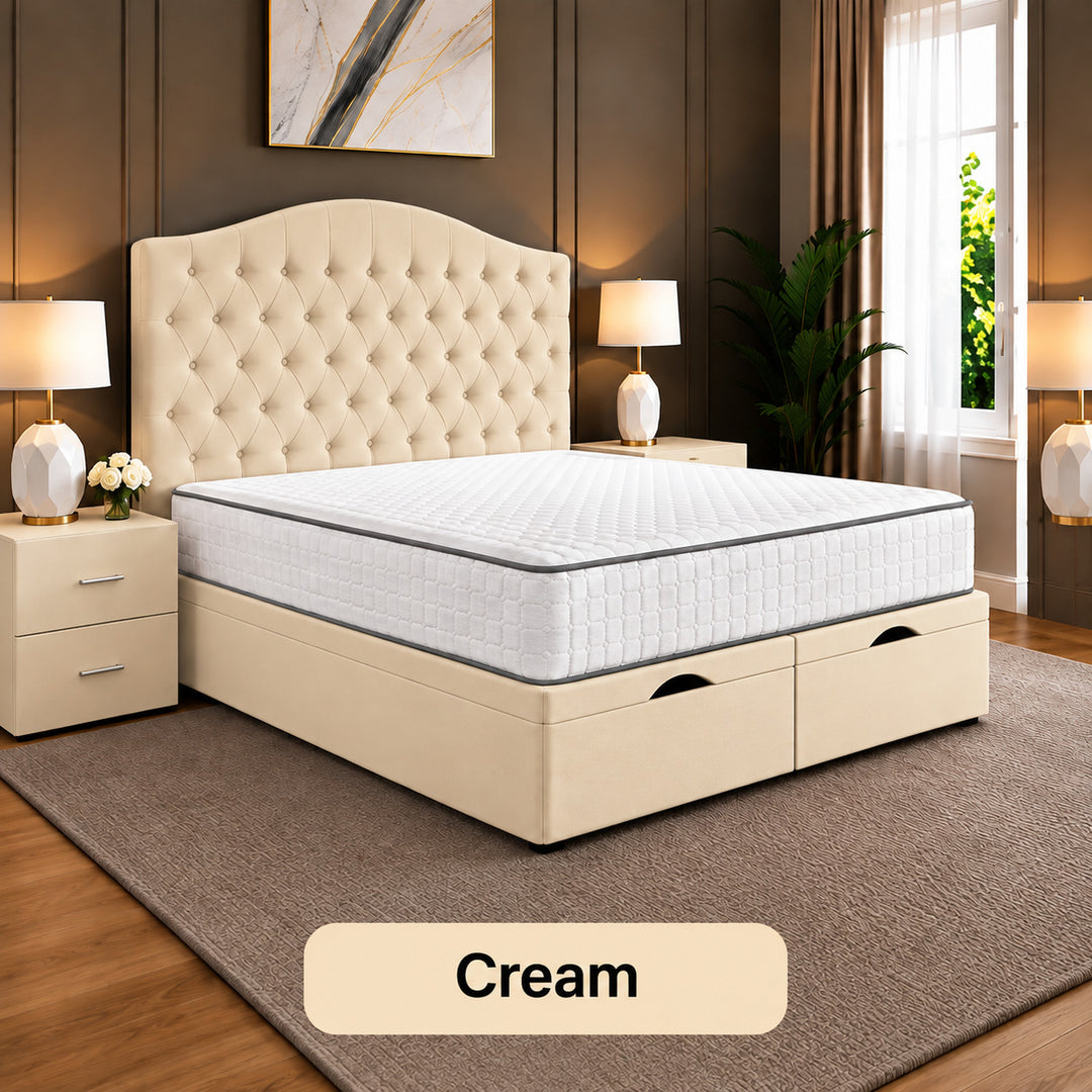 Daisy Chesterfield Tufted Divan Storage Ottoman Bed Frame