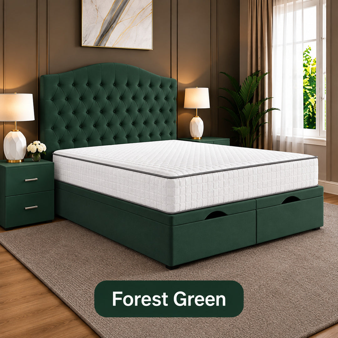 Daisy Chesterfield Tufted Divan Storage Ottoman Bed Frame