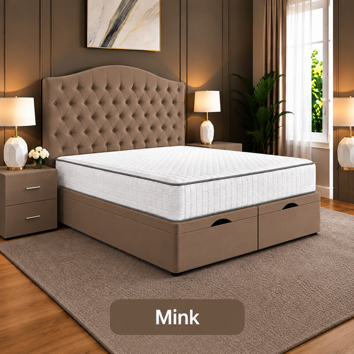 Daisy Chesterfield Tufted Divan Storage Ottoman Bed Frame