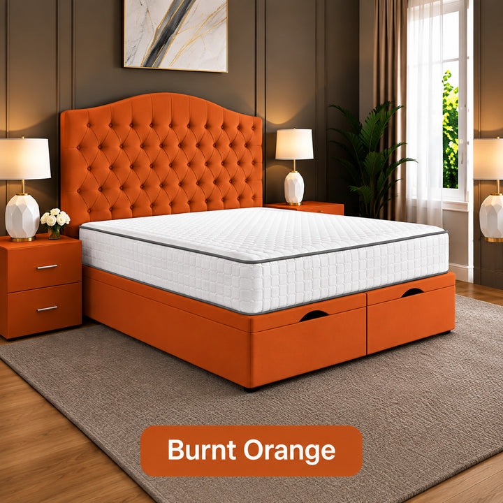 Daisy Chesterfield Tufted Divan Storage Ottoman Bed Frame