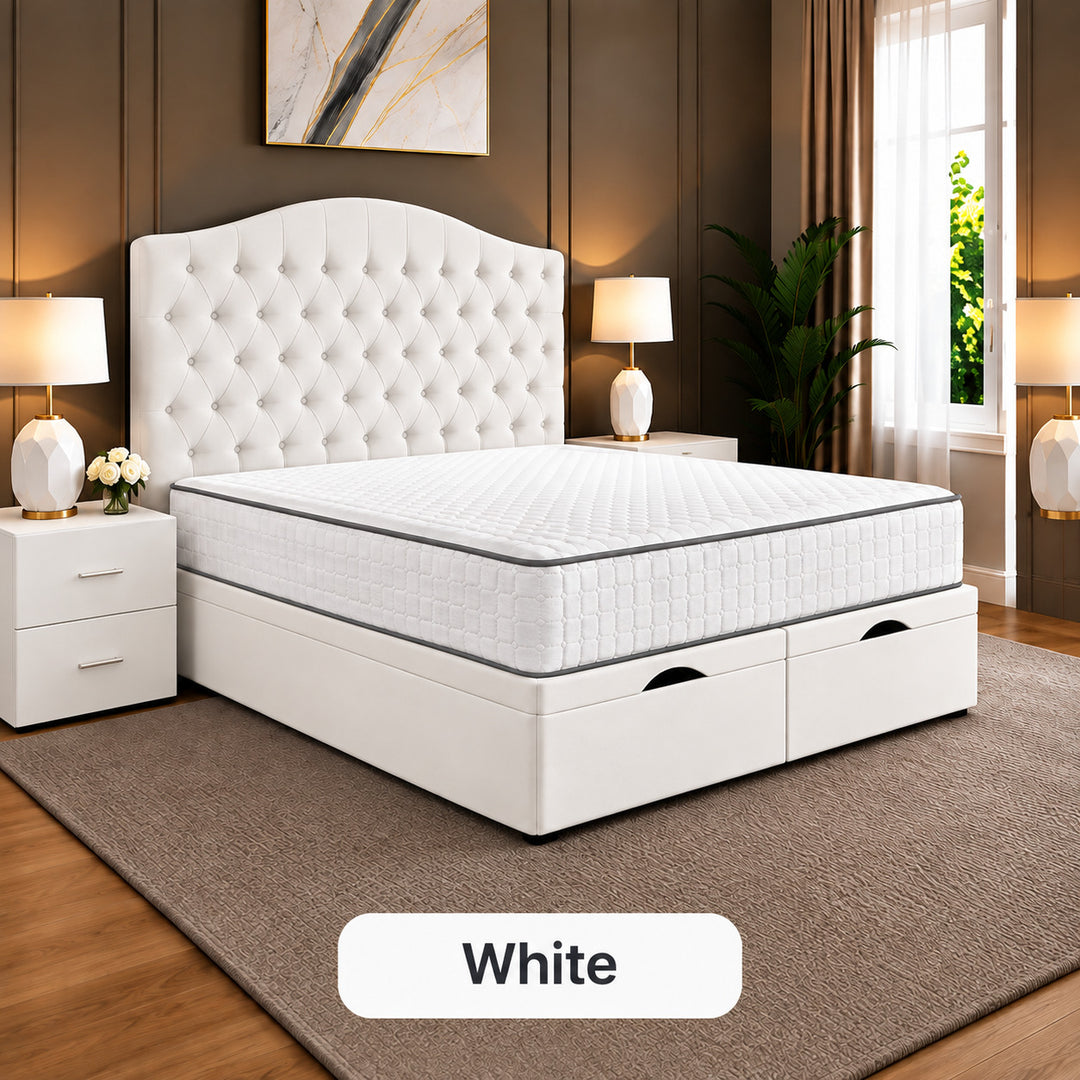 Daisy Chesterfield Tufted Divan Storage Ottoman Bed Frame