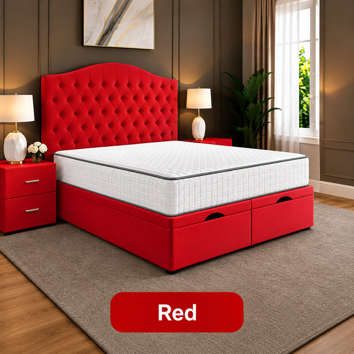 Daisy Chesterfield Tufted Divan Storage Ottoman Bed Frame