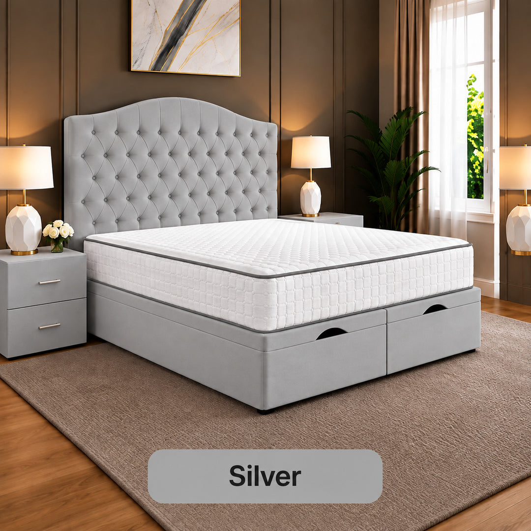 Daisy Chesterfield Tufted Divan Storage Ottoman Bed Frame