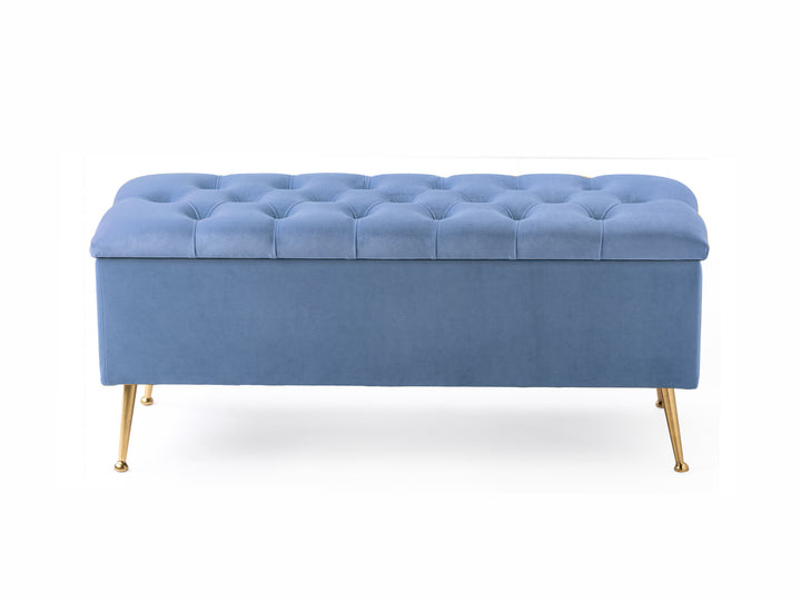 Amara Chesterfield Ottoman Storage Bench with Legs