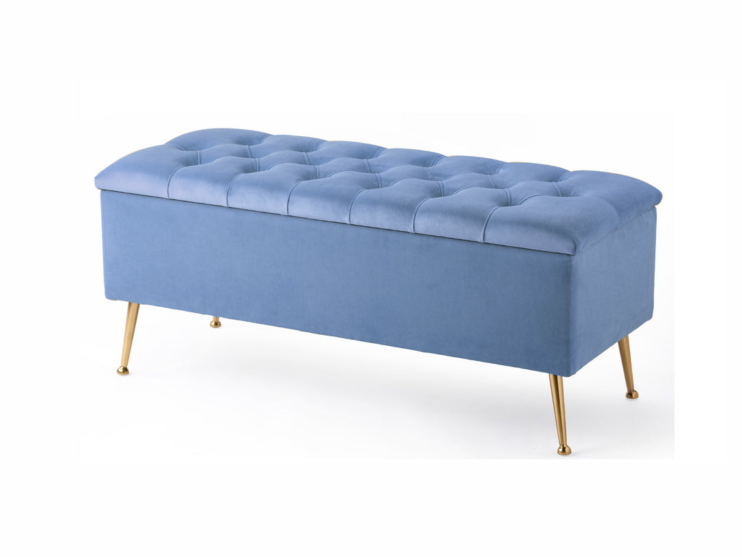 Amara Chesterfield Ottoman Storage Bench with Legs