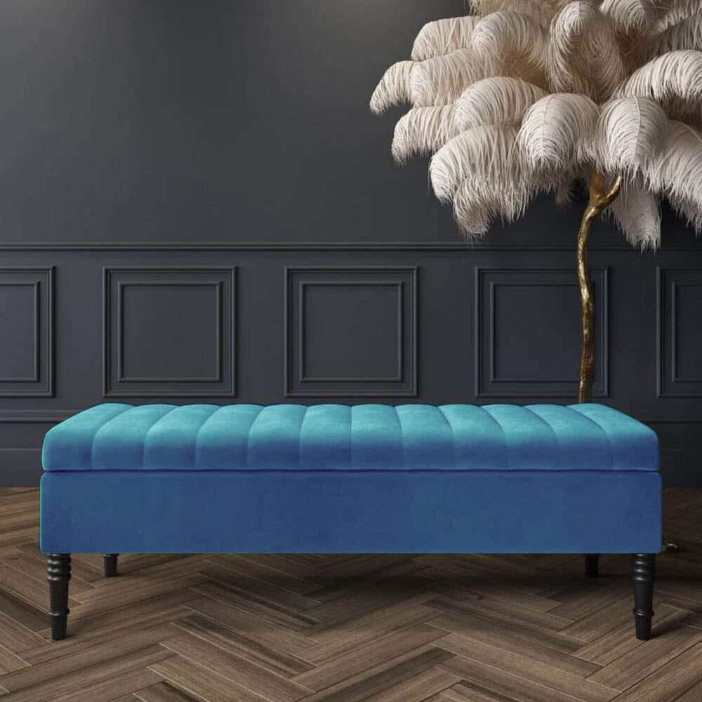 Safar Velvet Bench with Storage