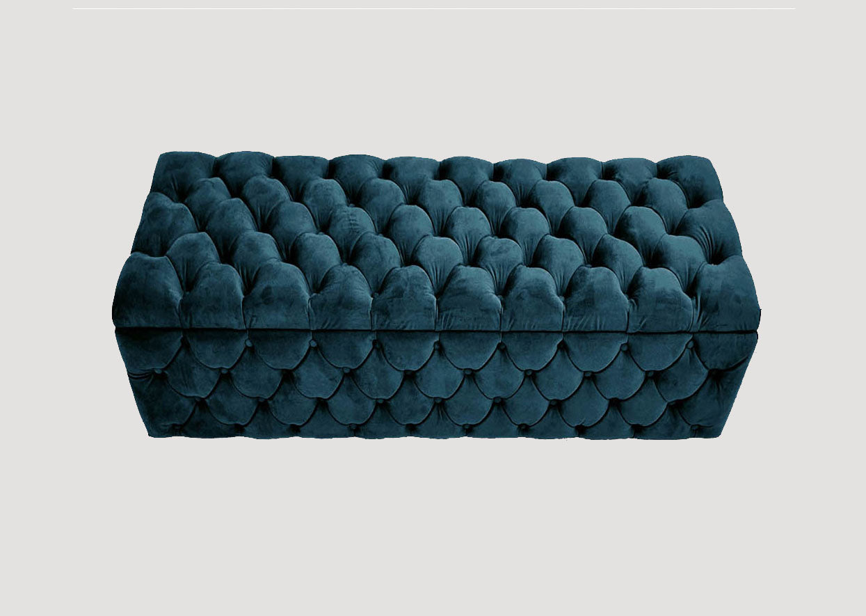 Lux Italian Large Ottoman Box - Blanket Box