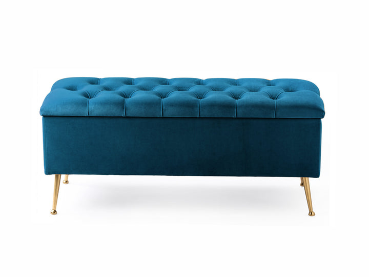 Amara Chesterfield Ottoman Storage Bench with Legs