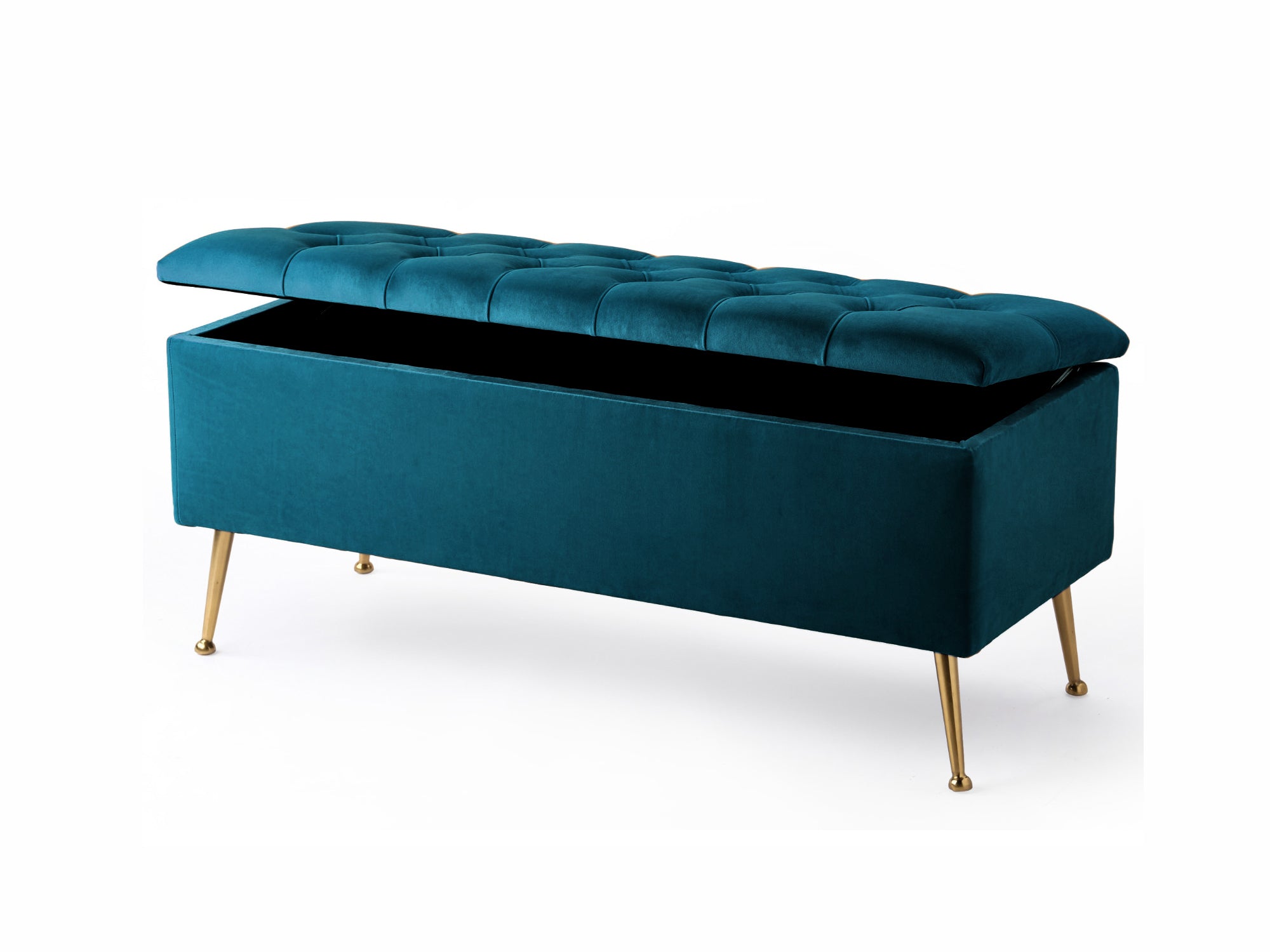 Amara Chesterfield Ottoman Storage Bench with Legs