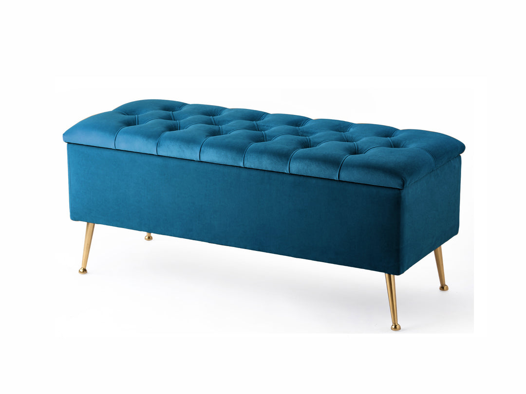 Amara Chesterfield Ottoman Storage Bench with Legs