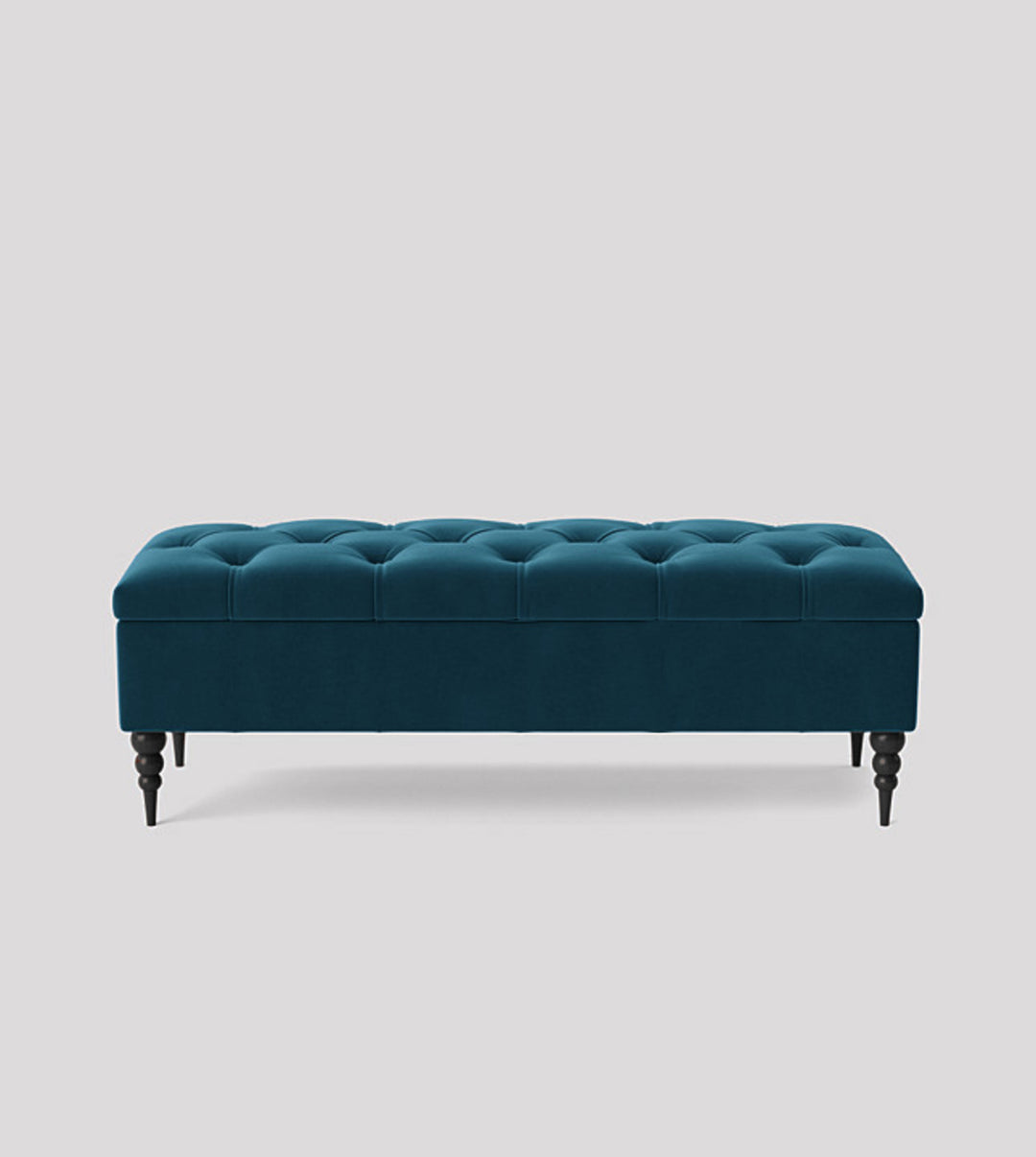 Safar Chesterfield Shoe Storage Bench with Legs