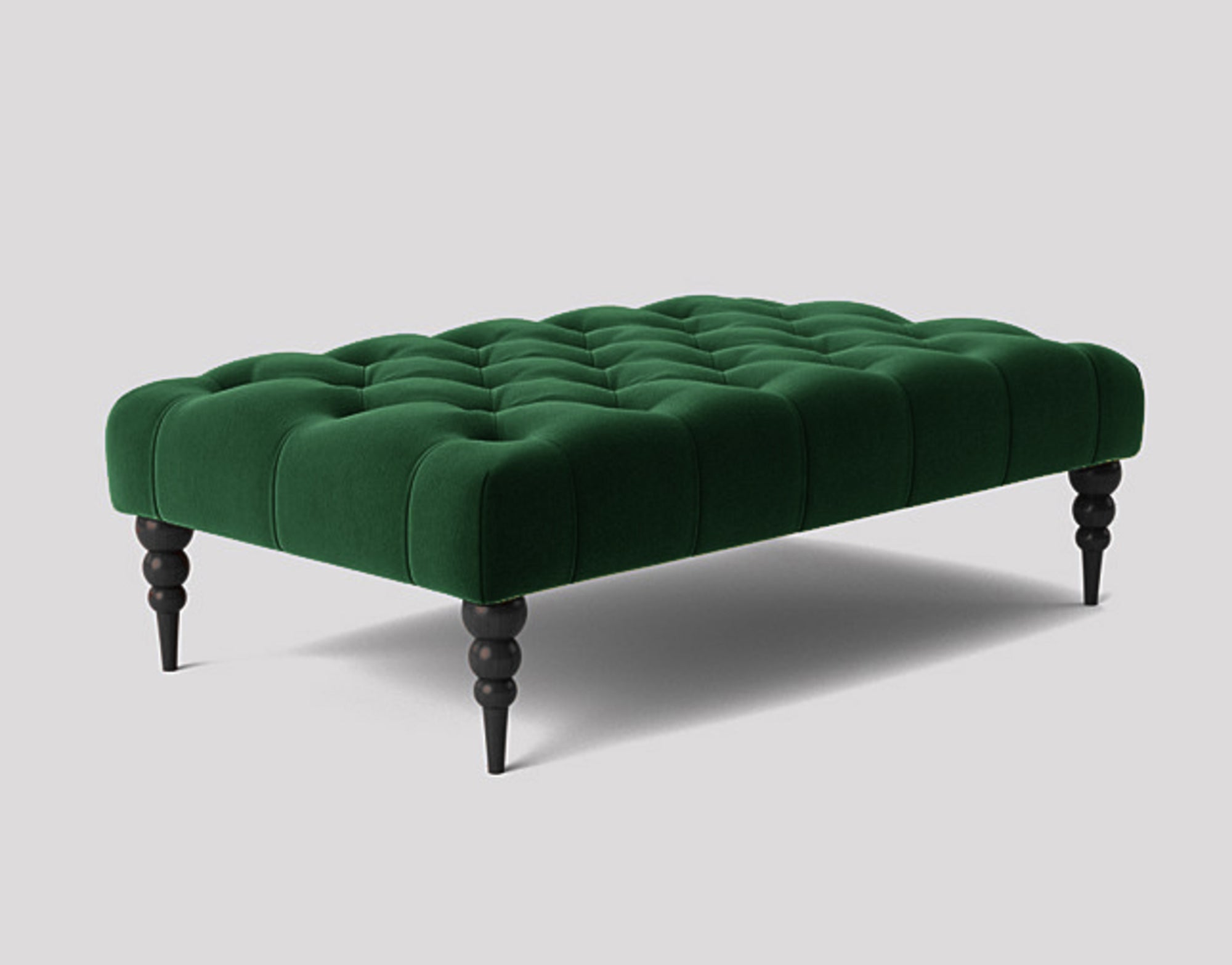 Alyana Rectangle Chesterfield Upholstered Footstool