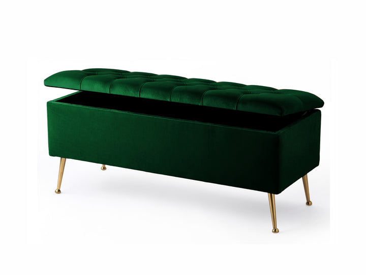 Amara Chesterfield Ottoman Storage Bench with Legs
