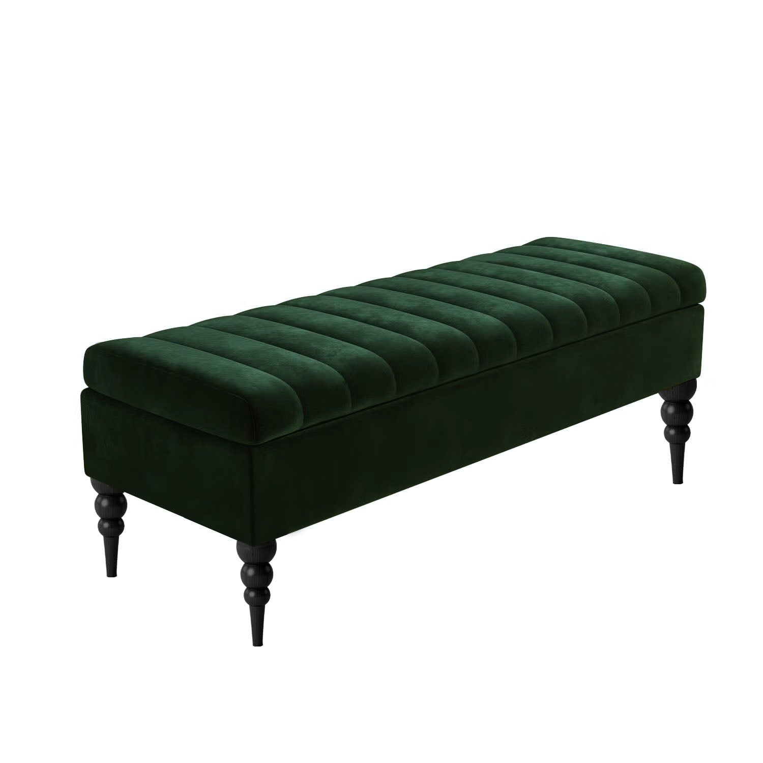 Forest green plush velvet bench with storage, velvet shoe storage bench, hallway bench, end of bed bench with storage, ottoman footstool, shoe changing bench, window seating bench, velvet end of bed table, footrest