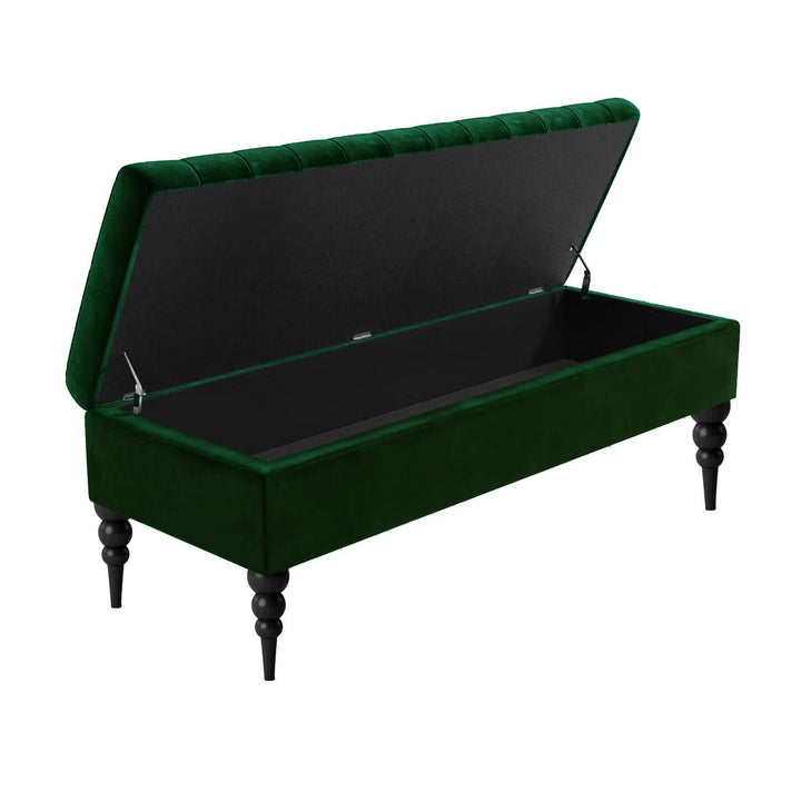 Sierra Ottoman Storage Bench with Legs