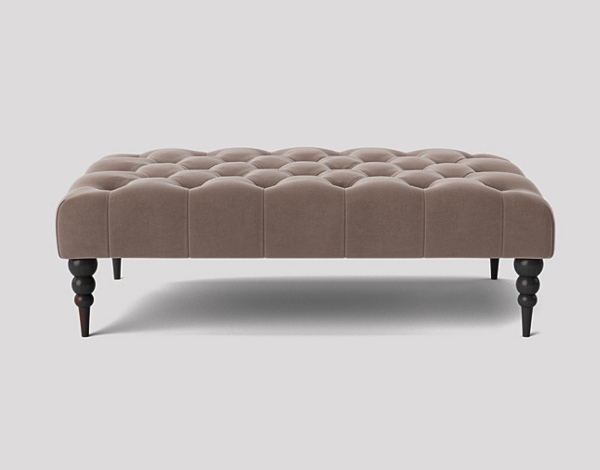 Alyana Rectangle Chesterfield Upholstered Footstool