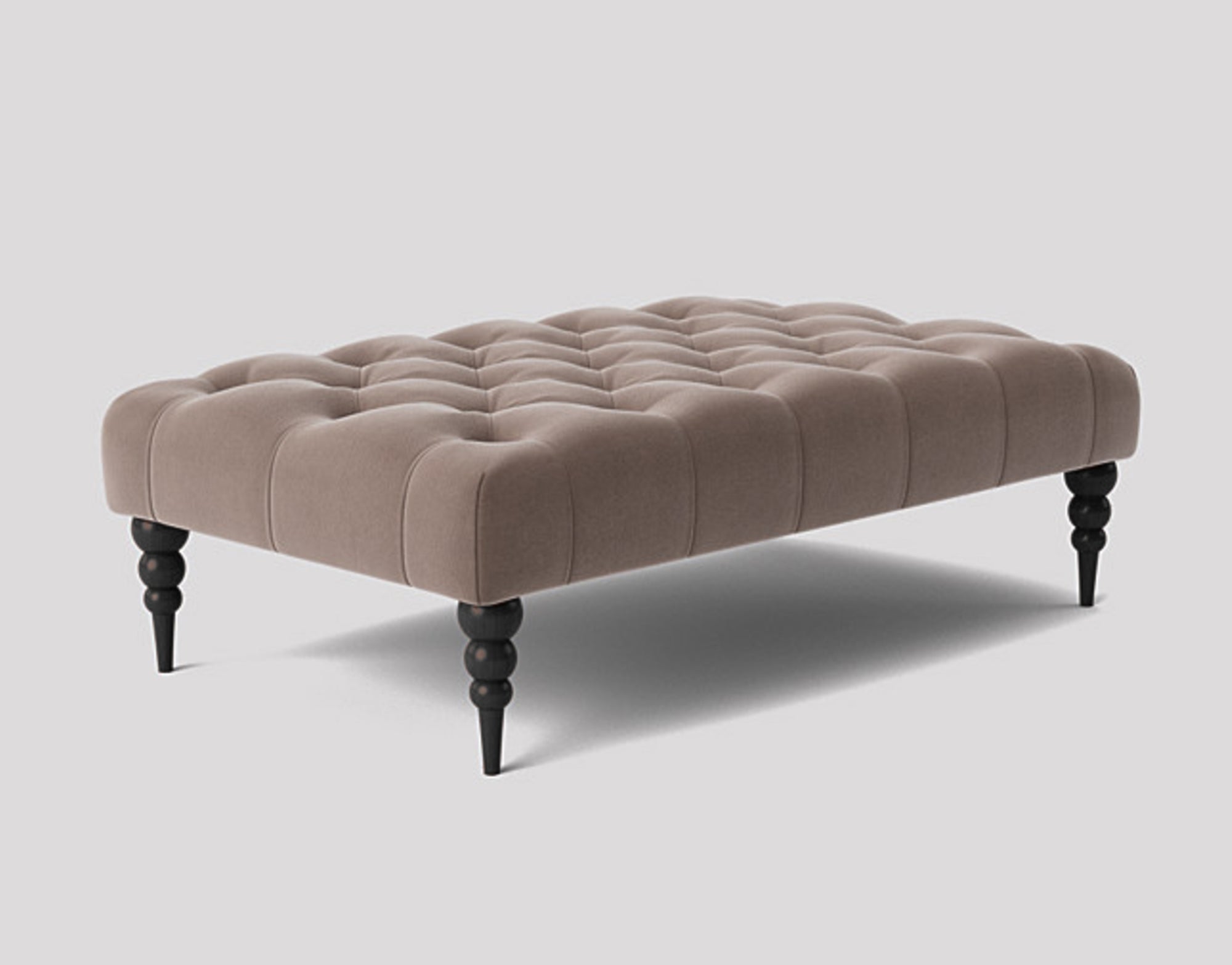 Alyana Rectangle Chesterfield Upholstered Footstool
