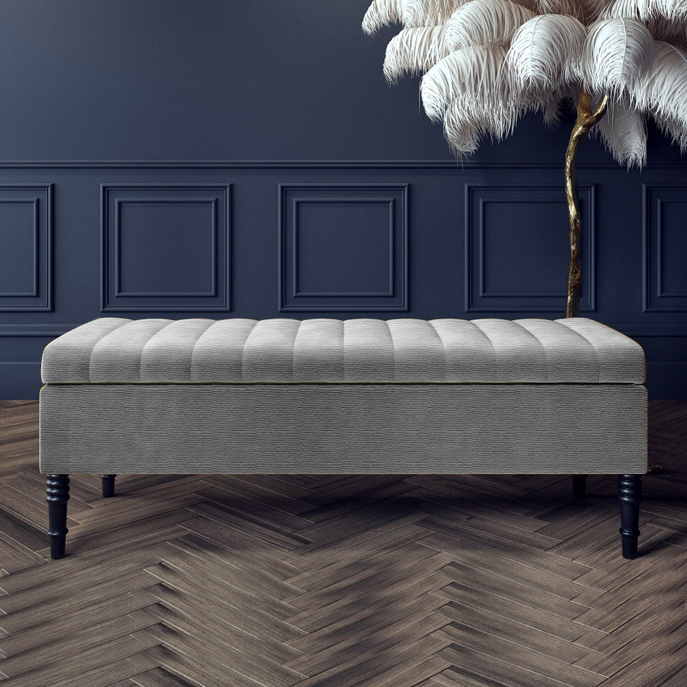 Safar Ottoman Storage Bench in Naples Fabric