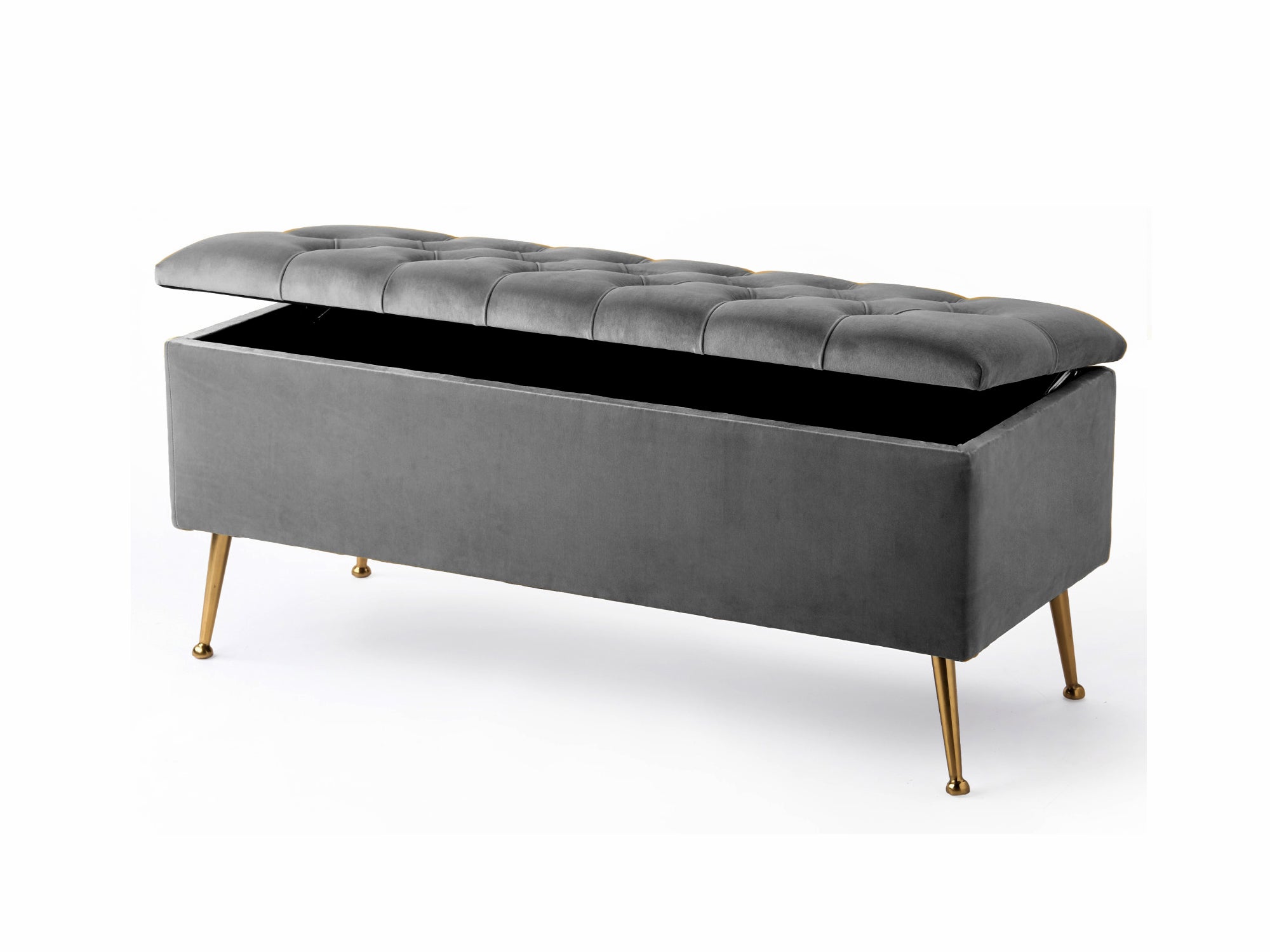 Amara Chesterfield Ottoman Storage Bench with Legs