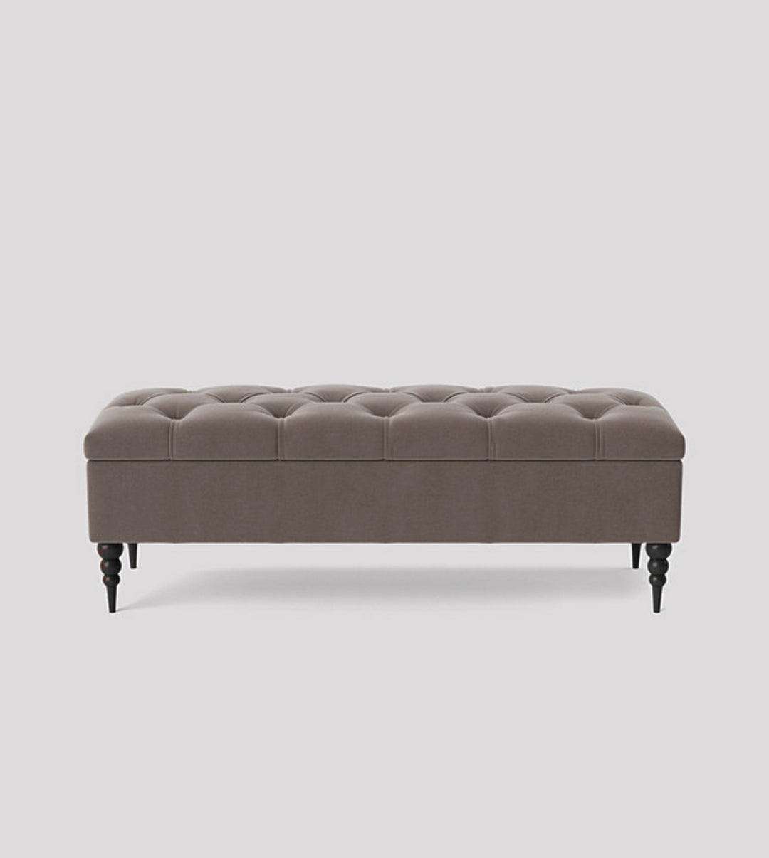 Safar Chesterfield Shoe Storage Bench with Legs