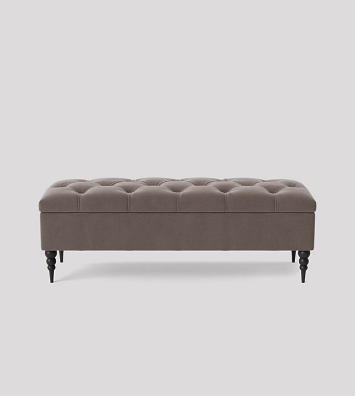 Safar Chesterfield Shoe Storage Bench with Legs