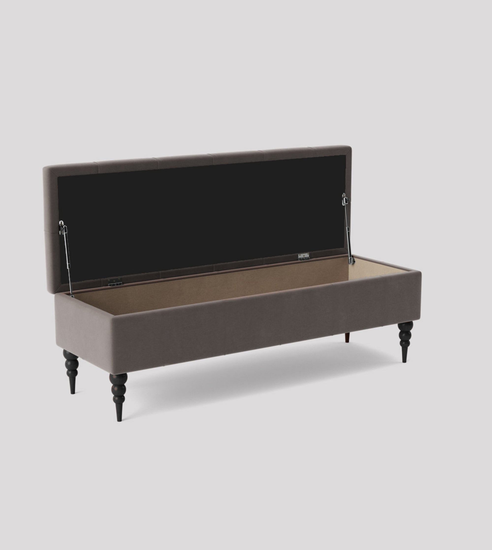 Safar Chesterfield Bench with Storage, Ottoman Storage Bench