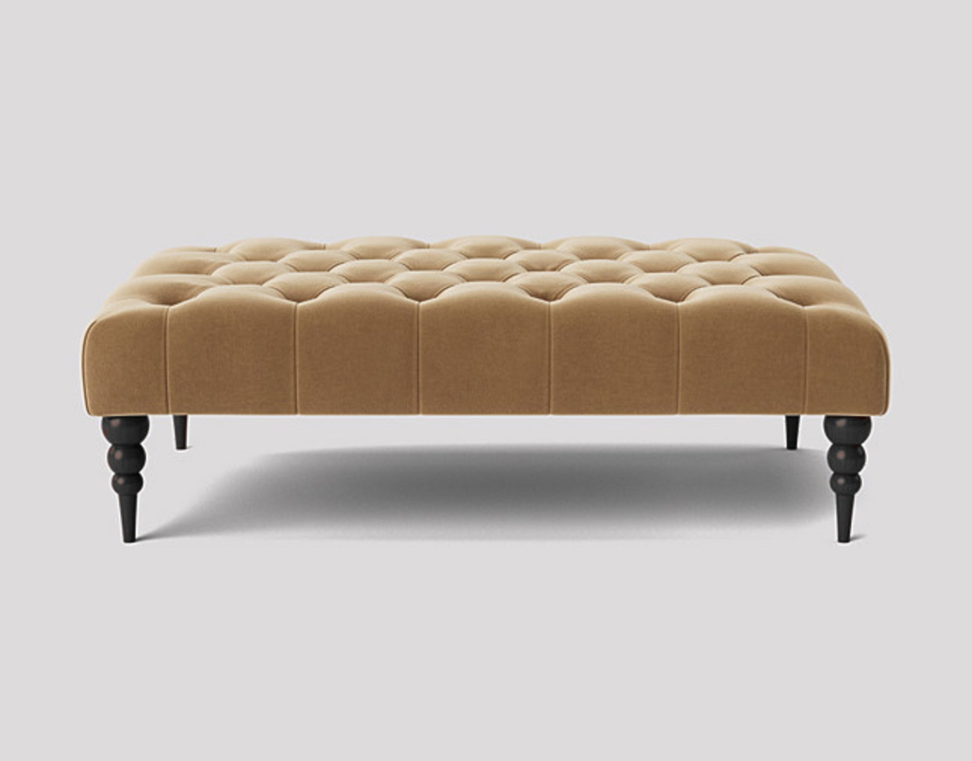 Alyana Rectangle Chesterfield Upholstered Footstool