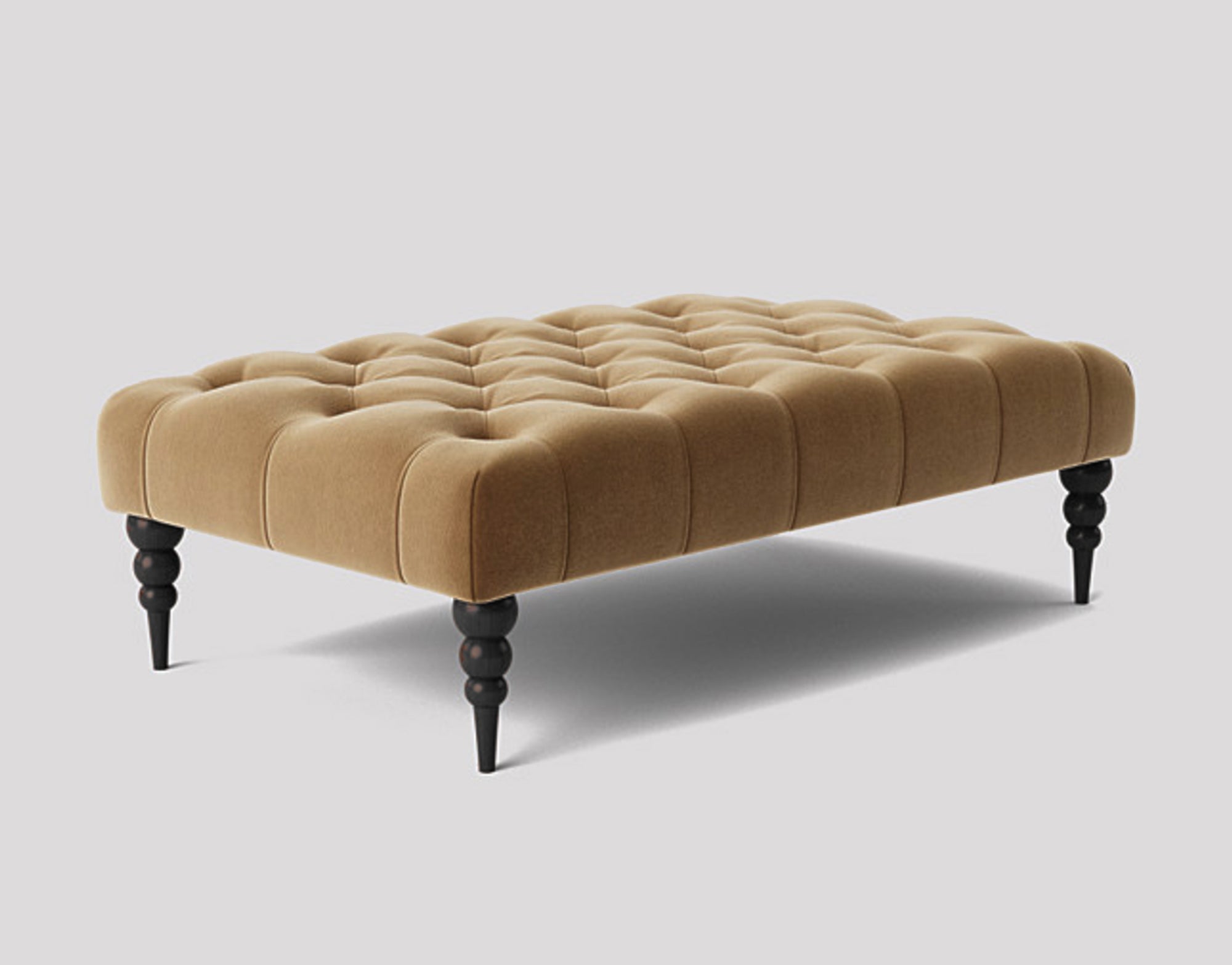 Alyana Rectangle Chesterfield Upholstered Footstool