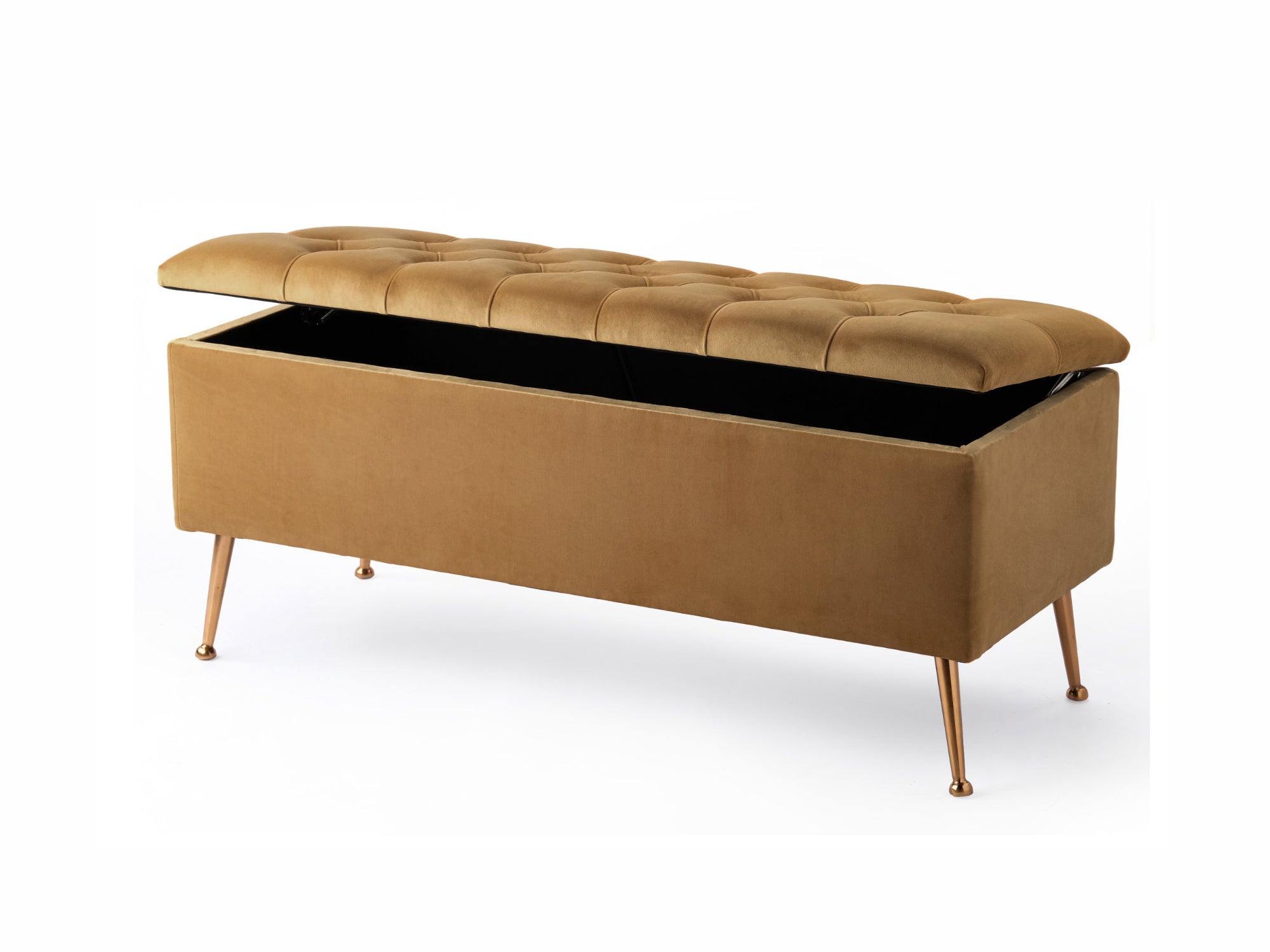 Amara Chesterfield Ottoman Storage Bench with Legs