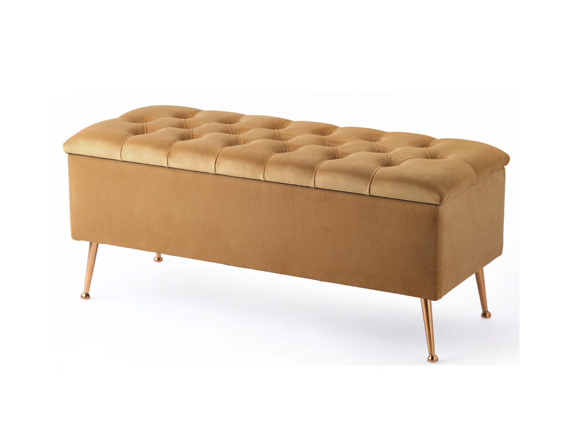 Amara Chesterfield Ottoman Storage Bench with Legs