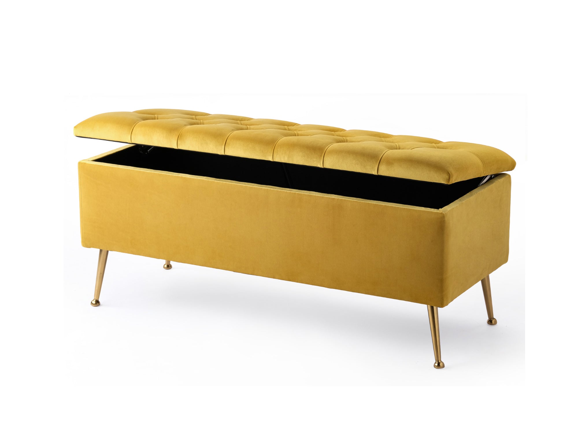 Amara Chesterfield Ottoman Storage Bench with Legs