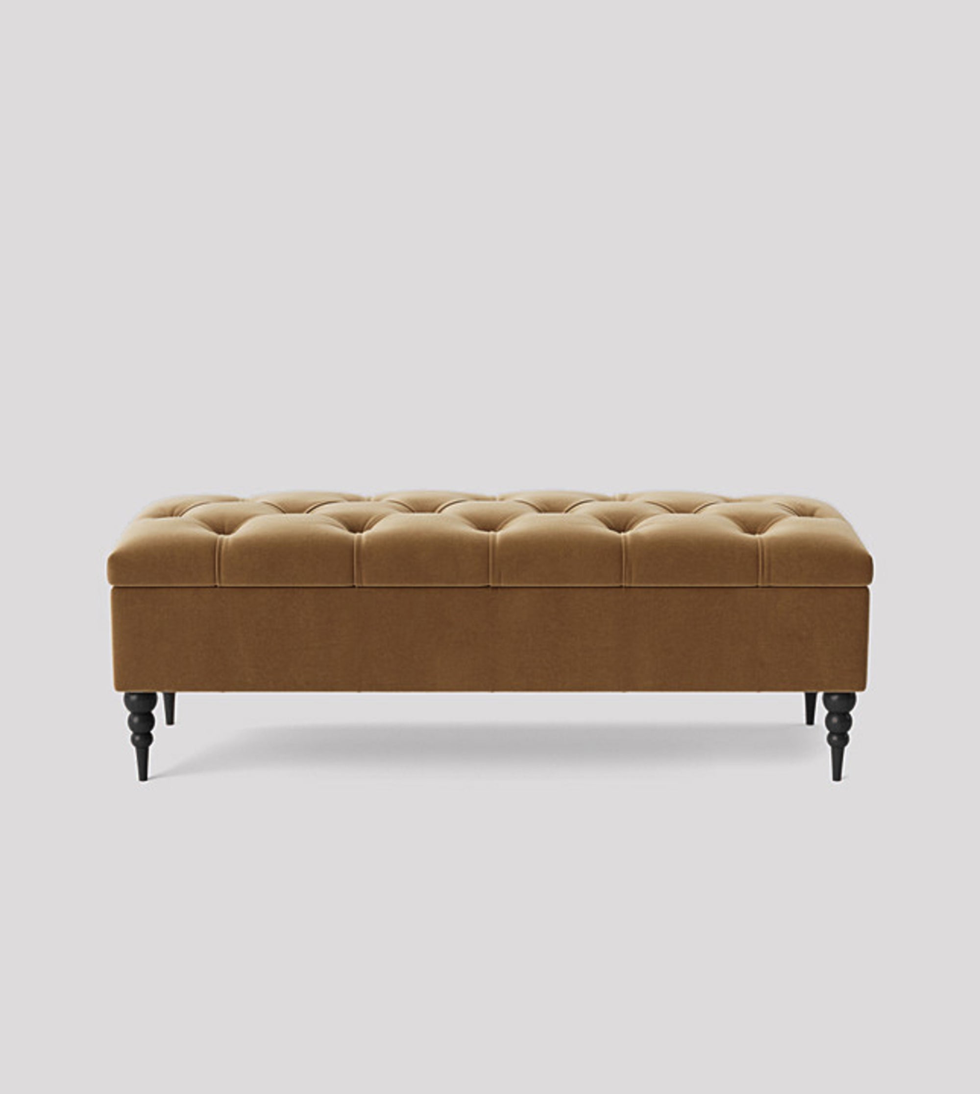 Safar Chesterfield Bench with Storage, Ottoman Storage Bench
