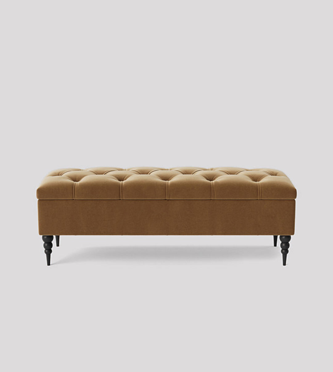 Safar Chesterfield Shoe Storage Bench with Legs
