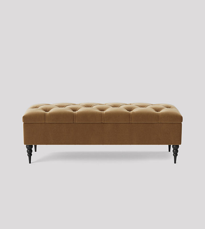 Safar Chesterfield Shoe Storage Bench with Legs