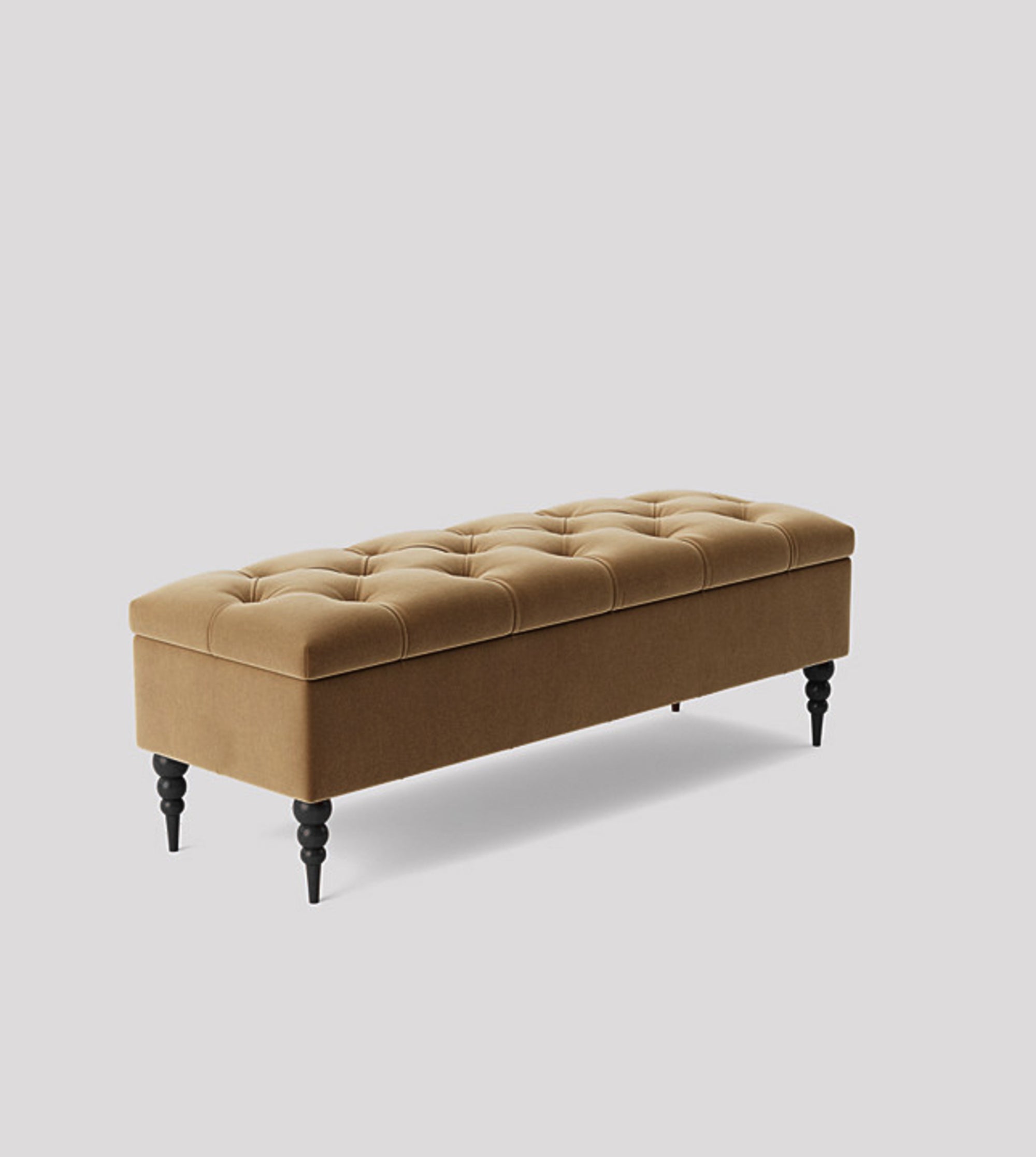 Safar Chesterfield Bench with Storage, Ottoman Storage Bench