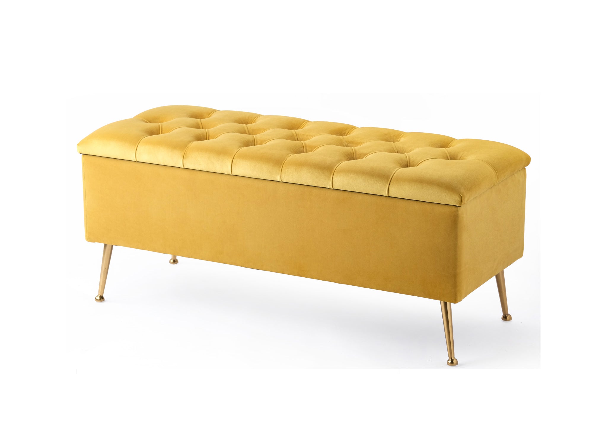 Amara Chesterfield Ottoman Storage Bench with Legs