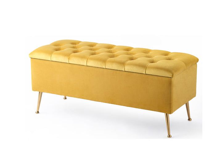 Amara Chesterfield Ottoman Storage Bench with Legs