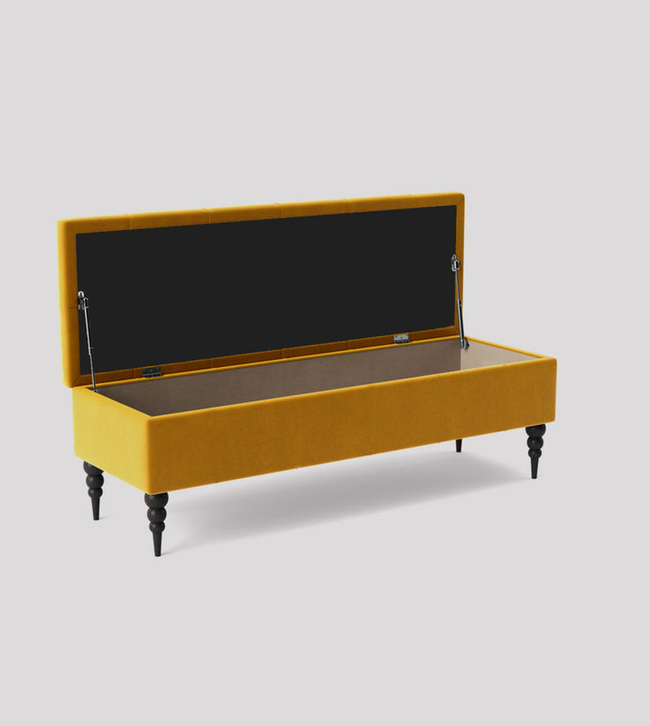 Safar Chesterfield Shoe Storage Bench with Legs