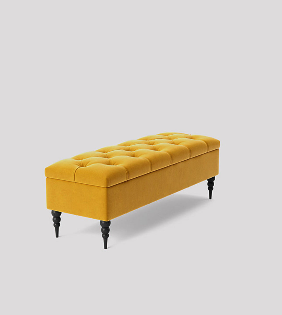 Safar Chesterfield Shoe Storage Bench with Legs