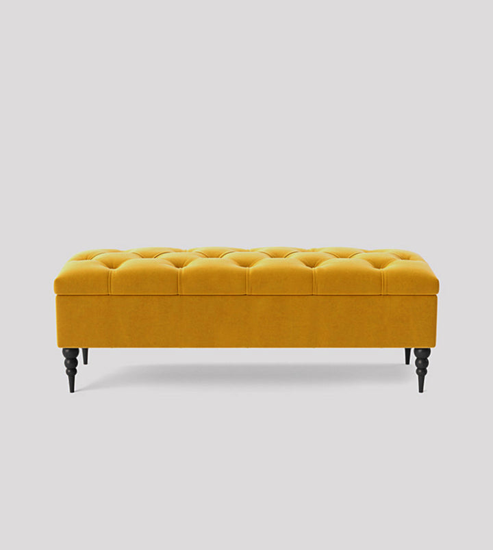 Safar Chesterfield Shoe Storage Bench with Legs