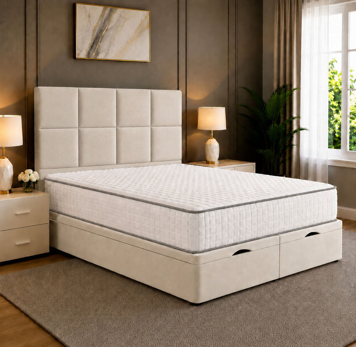 Noble Square Cubed Divan Storage Ottoman Bed Frame