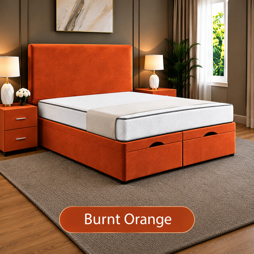 Hugo Divan Plain Ottoman Storage Bed Frame