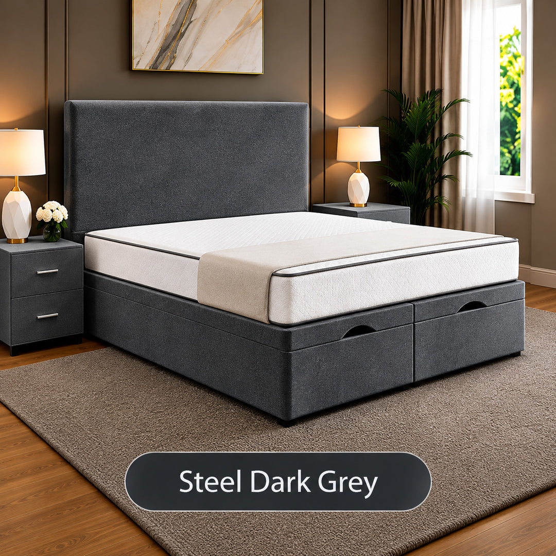 Hugo Divan Plain Ottoman Storage Bed Frame