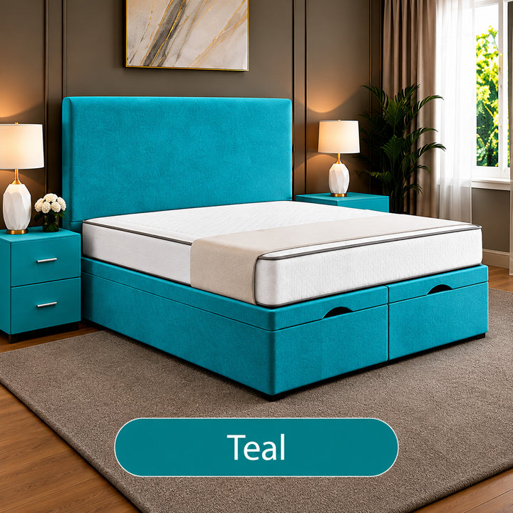 Hugo Divan Plain Ottoman Storage Bed Frame