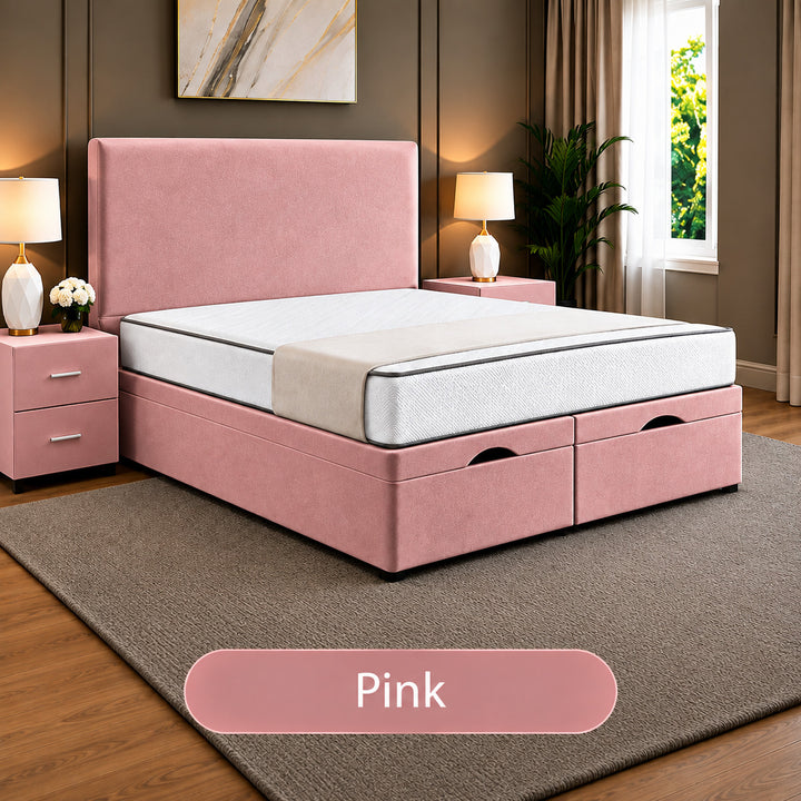 Hugo Divan Plain Ottoman Storage Bed Frame