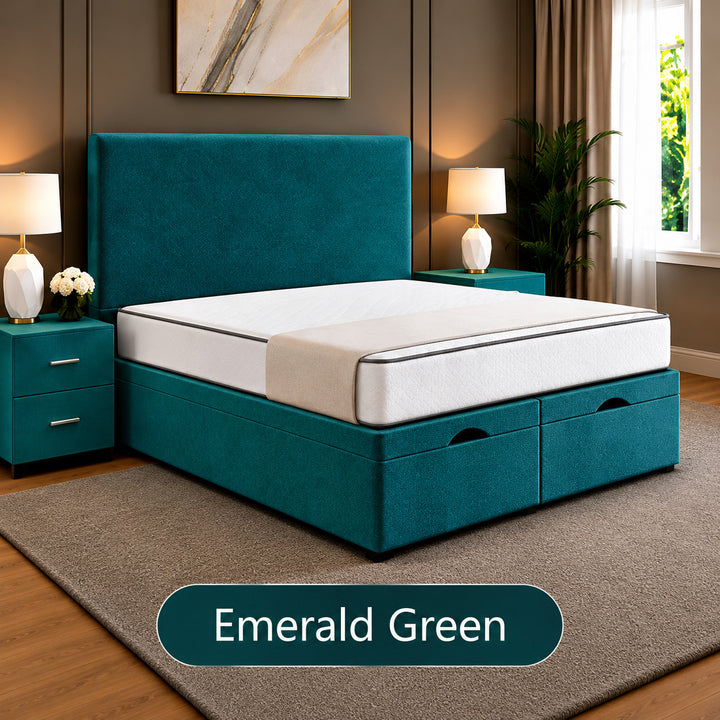 Hugo Divan Plain Ottoman Storage Bed Frame